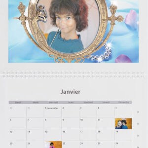 Calendrier mural Double Page A3 ( 30 x 40 cm )