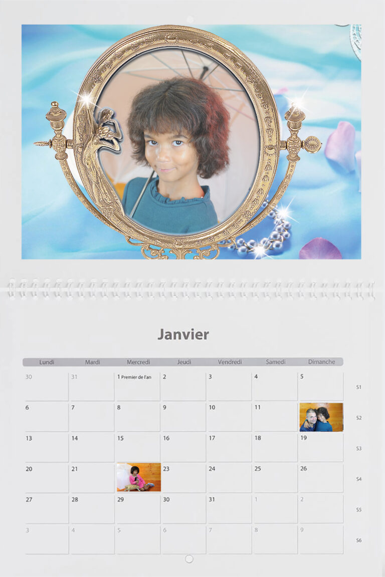 Calendrier Photo Mural Double Page A3 ( 30 x 40 cm ) année 2023.