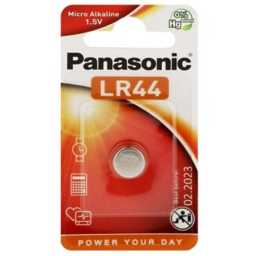 Blister d'une Pile alcaline LR44 A76 1,5V Cell Power de marque Panasonic .