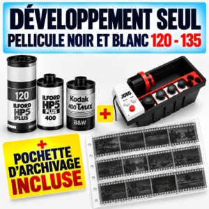 Développement seul péllicule noir et blanc-120-135 et appareils jetables