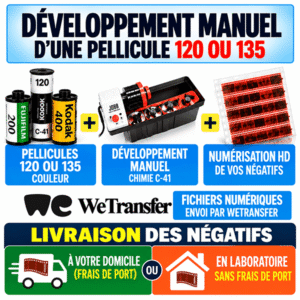 Developpement pellicule 120 et 135 ( 24 x 36 ) et appareils photo jetables couleur avec numérisation HD