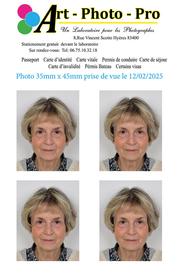 photo identite adulte