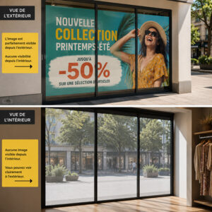 MICROPERFORÉ EN VITROPHANIE