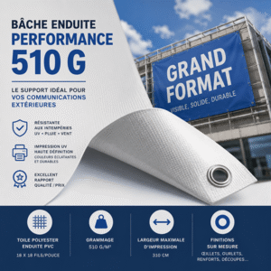 BÂCHE ENDUITE 550G PERFORMANCE