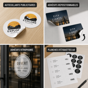 AUTOCOLLANTS ET ÉTIQUETTES